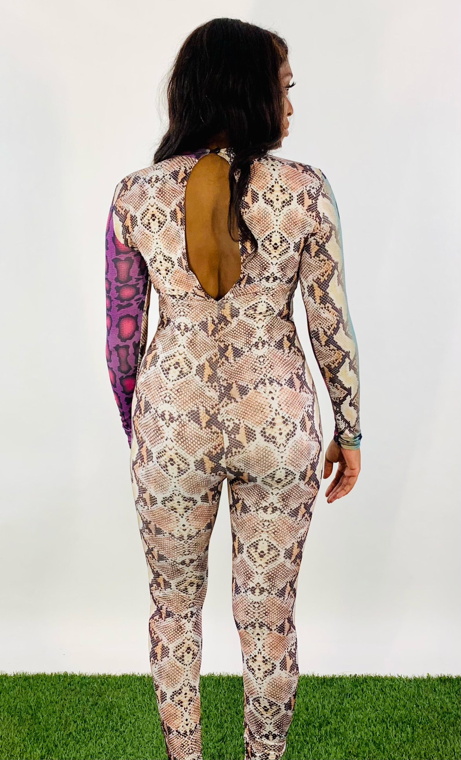 Tropical Leopard Print Suit