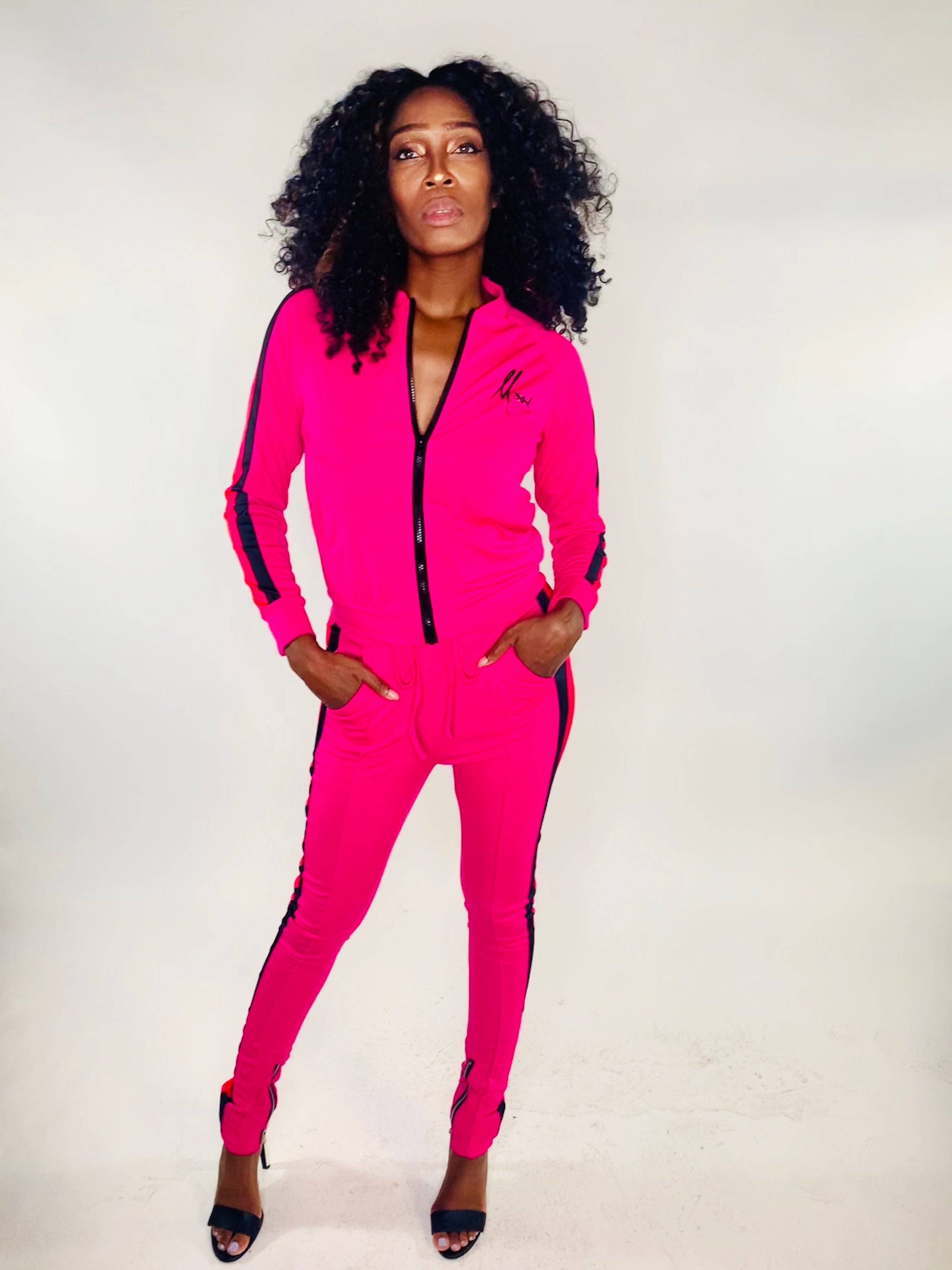 Moss Kouture Women’s Track Suit- Pink