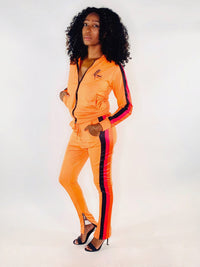 Moss Kouture Women’s Track Suit- Orange